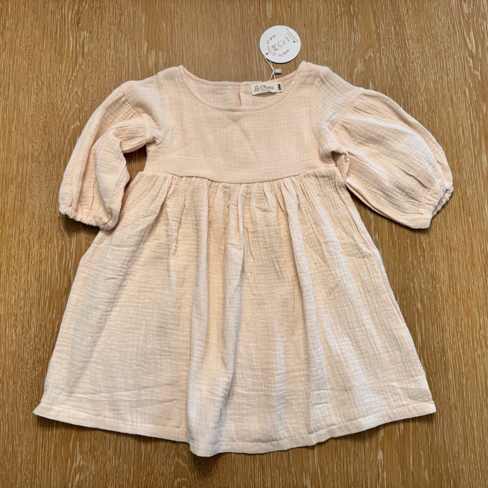 Toddler Casual Dress in Soft Pink
